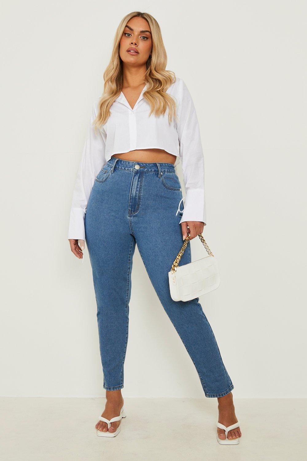 Mom jeans plus outlet size uk